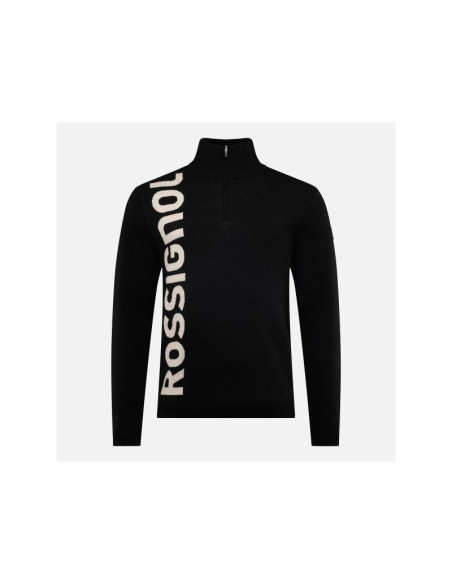 Sweter męski rossignol signature hz sweater czarny