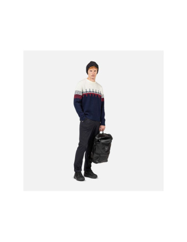 Sweter rossignol patterned cn sweater granatowy