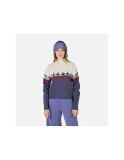 Sweter damski rossignol w patterned tn sweater niebieski