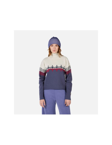 Sweter damski rossignol w patterned tn sweater niebieski