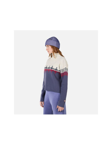 Sweter damski rossignol w patterned tn sweater niebieski