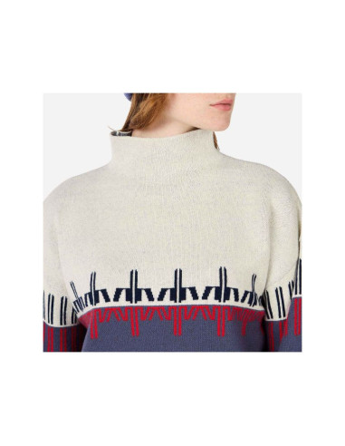 Sweter damski rossignol w patterned tn sweater niebieski