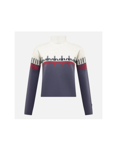 Sweter damski rossignol w patterned tn sweater niebieski