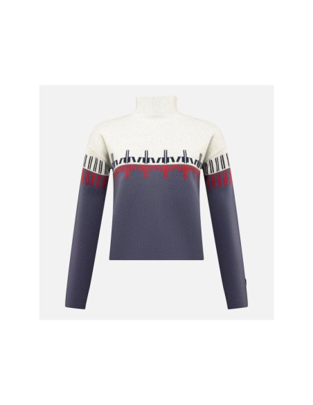 Sweter damski rossignol w patterned tn sweater niebieski