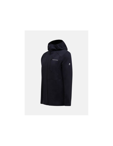 Bluza męska peak performance m trail polartec zip hood kolor czarny
