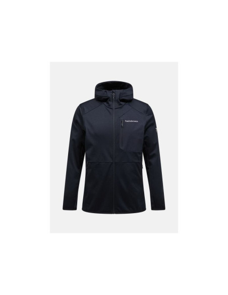 Bluza peak performance m utility light zip hood czarny