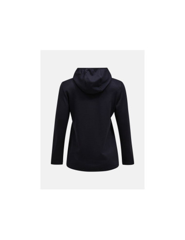 Bluza peak performance w trail polartec zip hood czarny