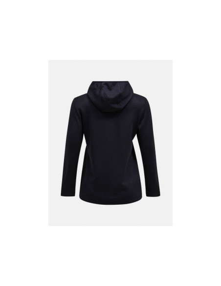 Bluza peak performance w trail polartec zip hood czarny