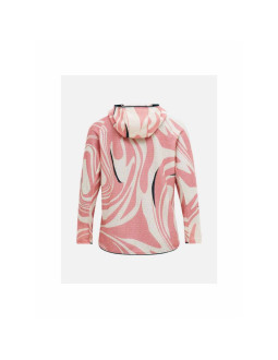 Bluza damska peak performance w freelight aop polartec alpha hood kolor różowy 2