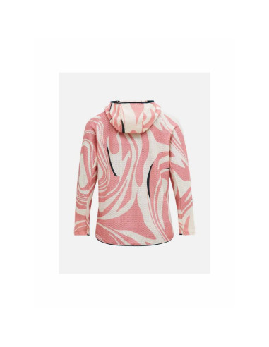 Bluza damska peak performance w freelight aop polartec alpha hood kolor różowy