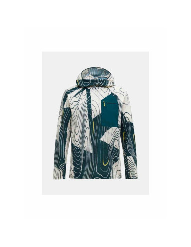 Bluza męska peak performance m freelight aop polartec alpha hood kolor multikolor
