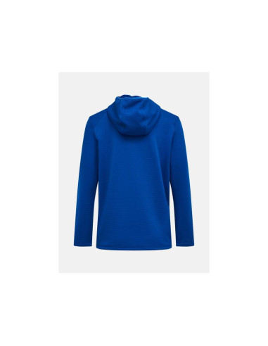 Bluza męska peak performance m trail polartec power grid zip hood kolor niebieski