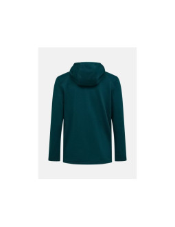 Bluza męska peak performance m trail polartec power grid zip hood kolor zielony 2