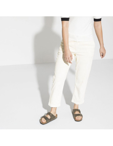 Klapki damskie/męskie birkenstock arizona soft footbed oiled leather narrow faded khaki na wąską stopę olejowana skóra (1019377)