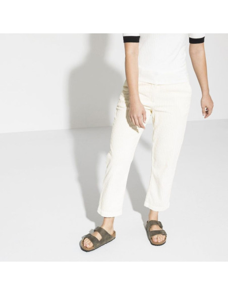 Klapki damskie/męskie birkenstock arizona soft footbed oiled leather narrow faded khaki na wąską stopę olejowana skóra (1019377)