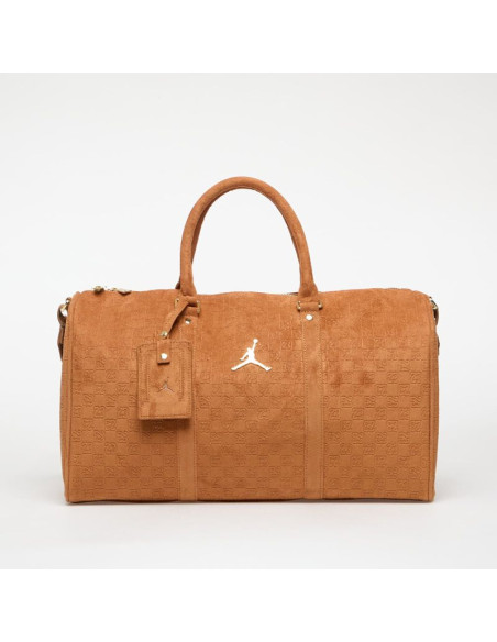 Torba damska air jordan jam suede monogram duffle bag cognac - ma9205-x6x