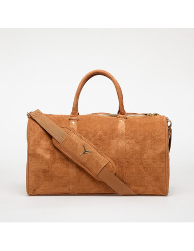 Torba damska air jordan jam suede monogram duffle bag cognac - ma9205-x6x