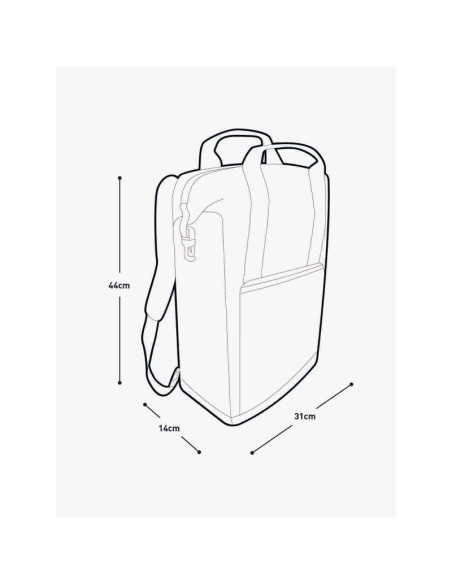 Plecak evoc tote backpack 18 carbon grey - black