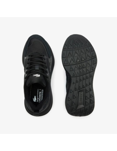 Sneakersy męskie lacoste l003 evo buty sportowe lifestylowe czarne (747sma012102h)