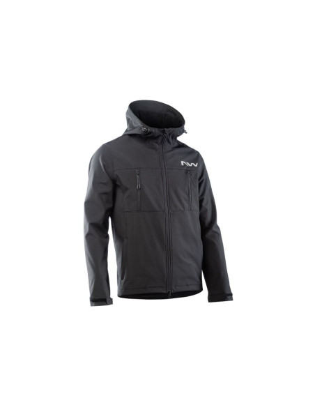 Kurtka rowerowa northwave easy out softshell jacket czarny