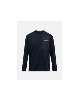 Bluza męska peak performance m freelight polartec grid crew kolor czarny