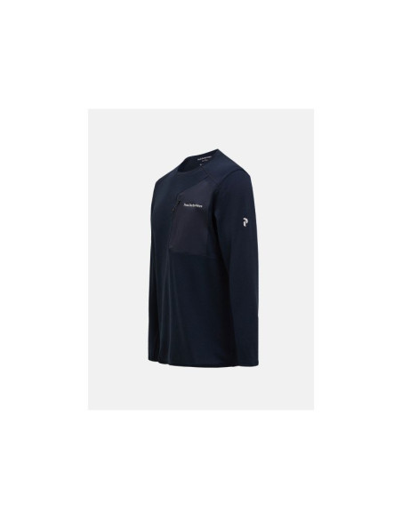 Bluza męska peak performance m freelight polartec grid crew kolor czarny