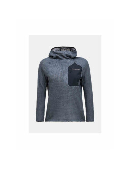 Bluza damska peak performance w freelight polartec alpha hood kolor szary