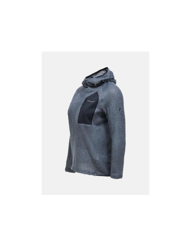 Bluza damska peak performance w freelight polartec alpha hood kolor szary