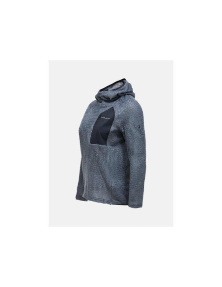 Bluza damska peak performance w freelight polartec alpha hood kolor szary