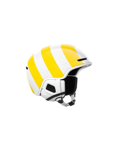 Kask narciarski poc obex pure biało/żółty
