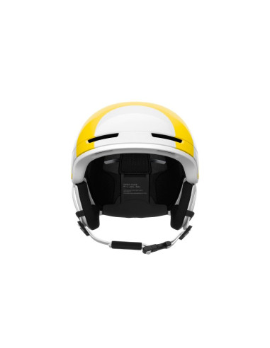 Kask narciarski poc obex pure biało/żółty