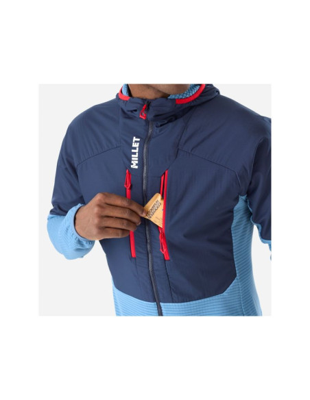 Kurtka męska millet parmelan hybrid hoodie m niebieska