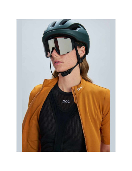 Koszulka rowerowa poc w's thermal lite jersey brązowy