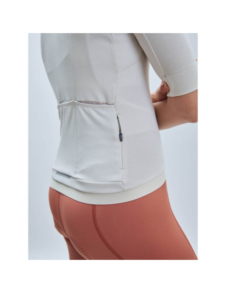 Koszulka rowerowa poc w's thermal lite jersey beżowy