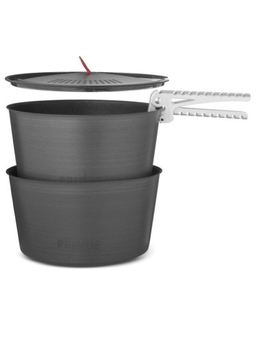Primus 740320 kampingowy przybór kuchenny zestaw garnków 2,3 l aluminium, czarny