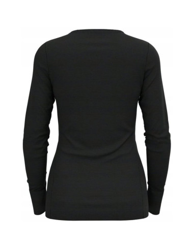 Koszulka damska odlo bl top crew neck l/s merino 200 roz. s czarna