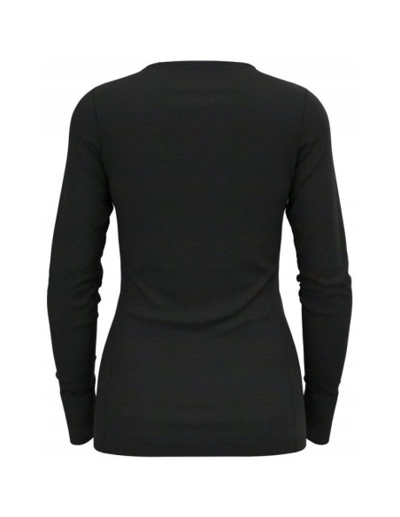 Koszulka damska odlo bl top crew neck l/s merino 200 roz. s czarna