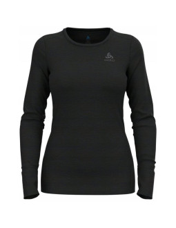 Koszulka damska odlo bl top crew neck l/s merino 200 roz. s czarna 2