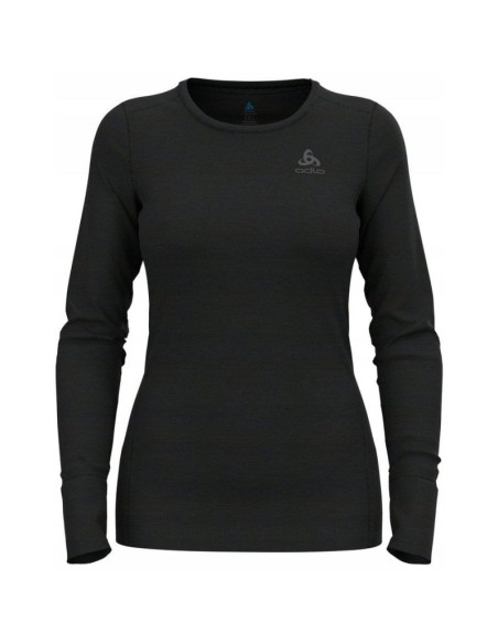 Koszulka damska odlo bl top crew neck l/s merino 200 roz. s czarna
