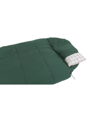 Śpiwór syntetyczny outwell camper prime 200cm zielony (zamek: lewy)