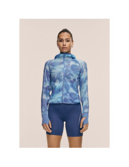 Kurtka damska casall breeze printed running jacket kolor granatowy
