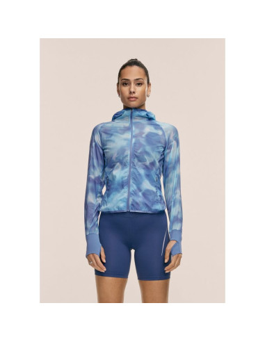 Kurtka damska casall breeze printed running jacket kolor granatowy