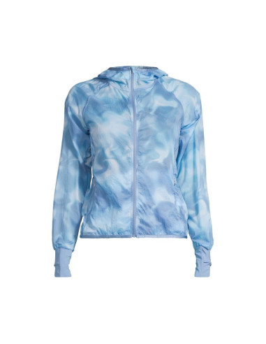 Kurtka damska casall breeze printed running jacket kolor granatowy