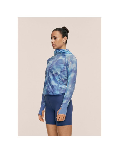 Kurtka damska casall breeze printed running jacket kolor granatowy