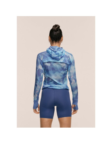 Kurtka damska casall breeze printed running jacket kolor granatowy