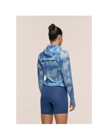 Kurtka damska casall breeze printed running jacket kolor granatowy