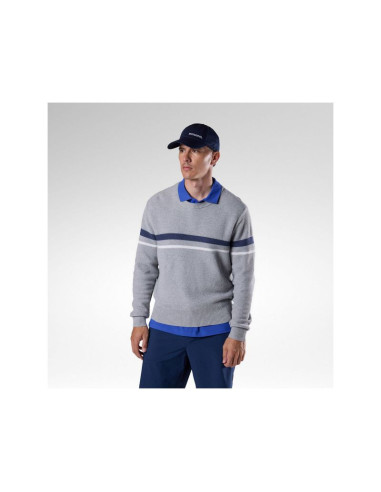 Sweter męski rossignol m knitted cn sweater szary
