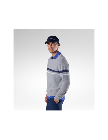 Sweter męski rossignol m knitted cn sweater szary