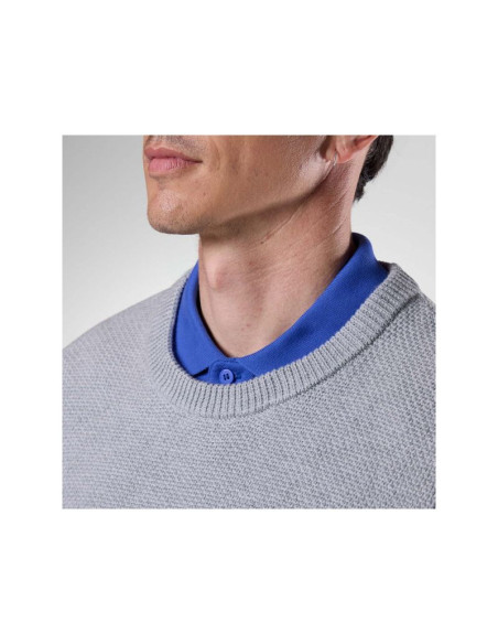 Sweter męski rossignol m knitted cn sweater szary