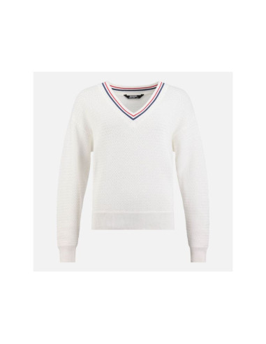 Sweter damski rossignol w knitted v neck biały